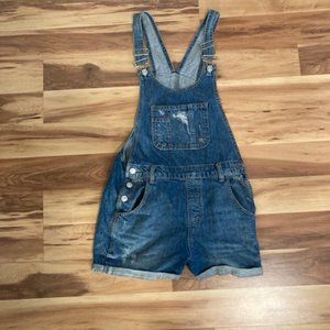 Denim Overall Shorts